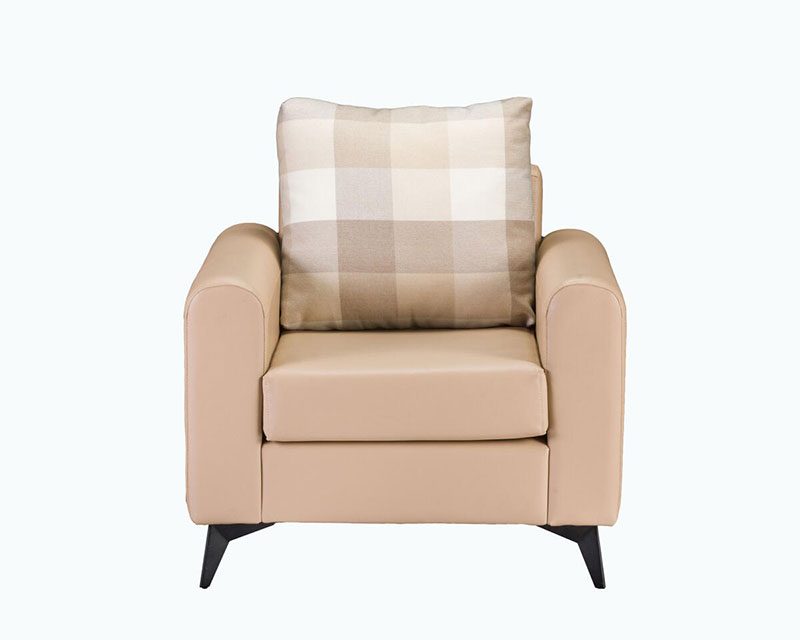 Cotton + Leather Sofa Chair Sweety Home