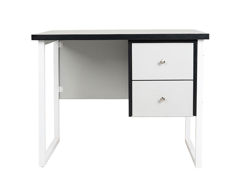 Iron + Plywood Computer Desk White Sweety Home
