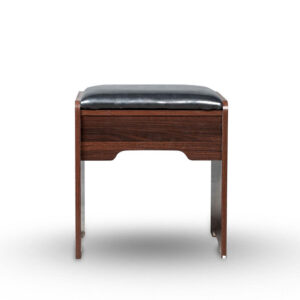 Plywood + Leather Dressing Chair Walnut Sweety Home
