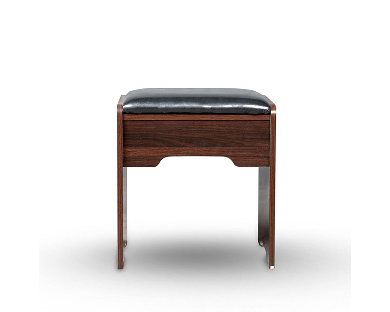 Plywood + Leather Dressing Chair Walnut Sweety Home