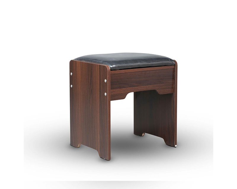 Plywood + Leather Dressing Chair Walnut Sweety Home